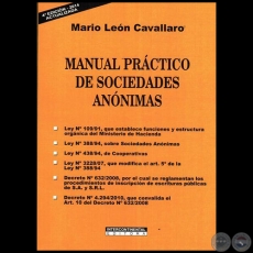 MANUAL PRCTICO DE SOCIEDADES ANNIMAS - 4ta. EDICIN 2014 ACTUALIZADA - Autor: MARIO LEN CAVALLARO